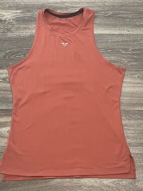 SQUATWOLF Performance Tank Top Size M Rust Orange Athletic Gym Shirt